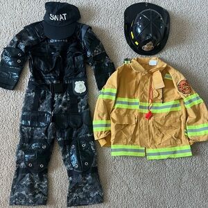 Kids SWAT and Firefighter Costume Set